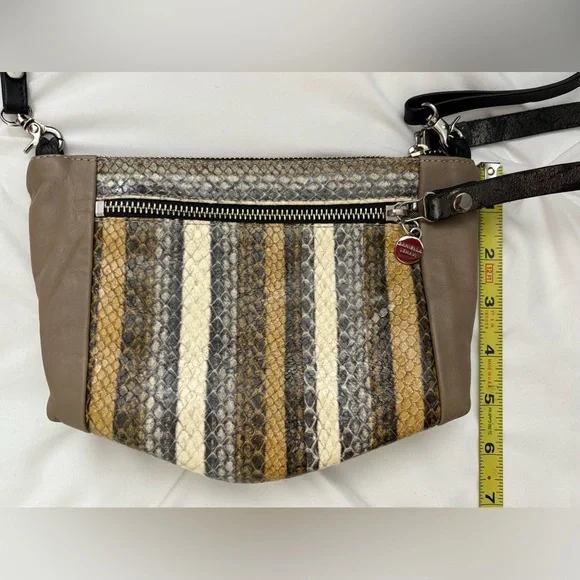Daniella Lehavi (Made in Israel) Snakeskin Crossbody Bag, VGUC. - Picture 13 of 15